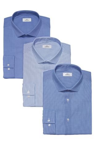 Blue Shirts Three Pack